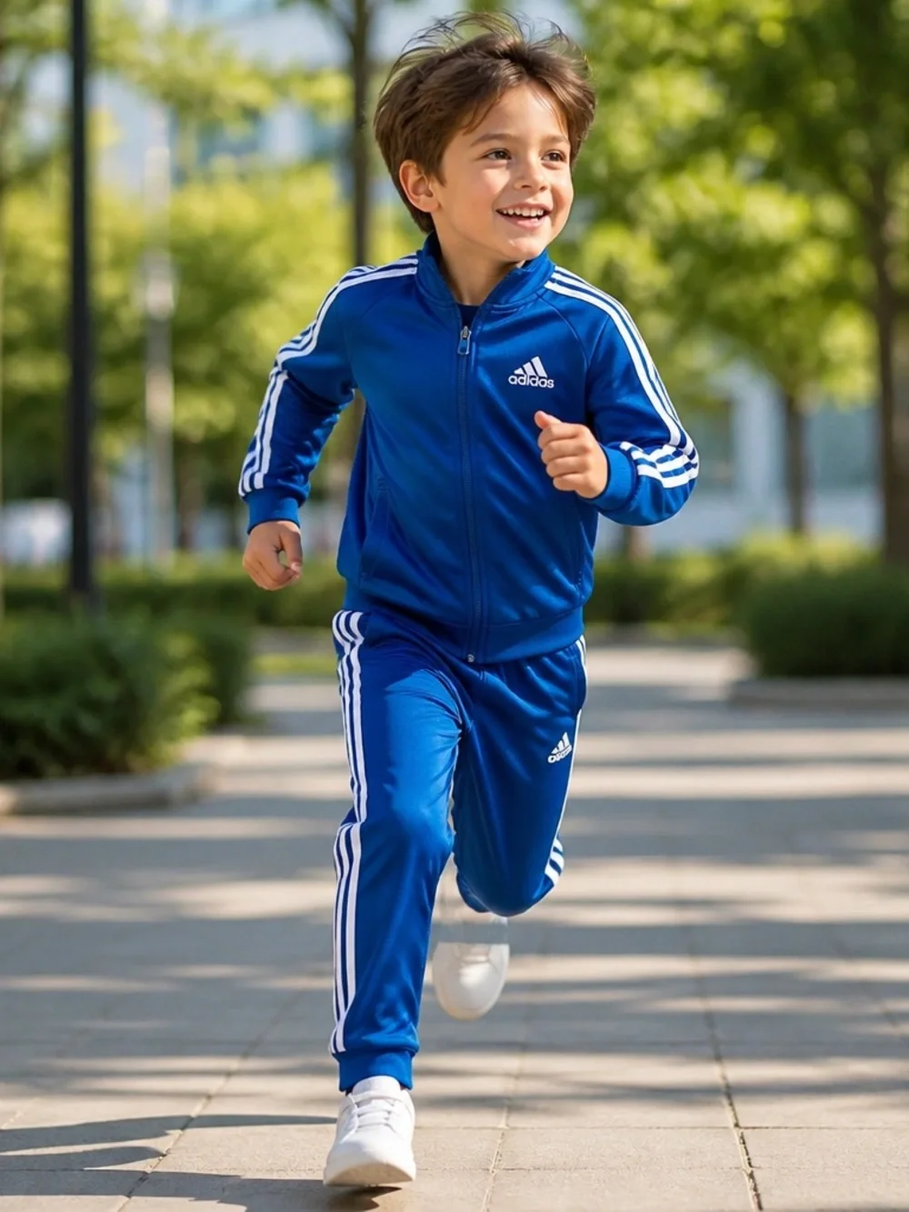 adidas Boys Blue Track Jacket and Pants